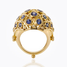 Load image into Gallery viewer, 18K Faceted Lattice Ring
