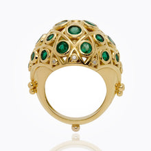 Load image into Gallery viewer, 18K Faceted Lattice Ring
