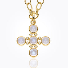 Load image into Gallery viewer, 18K Classic Five-Stone Cross
