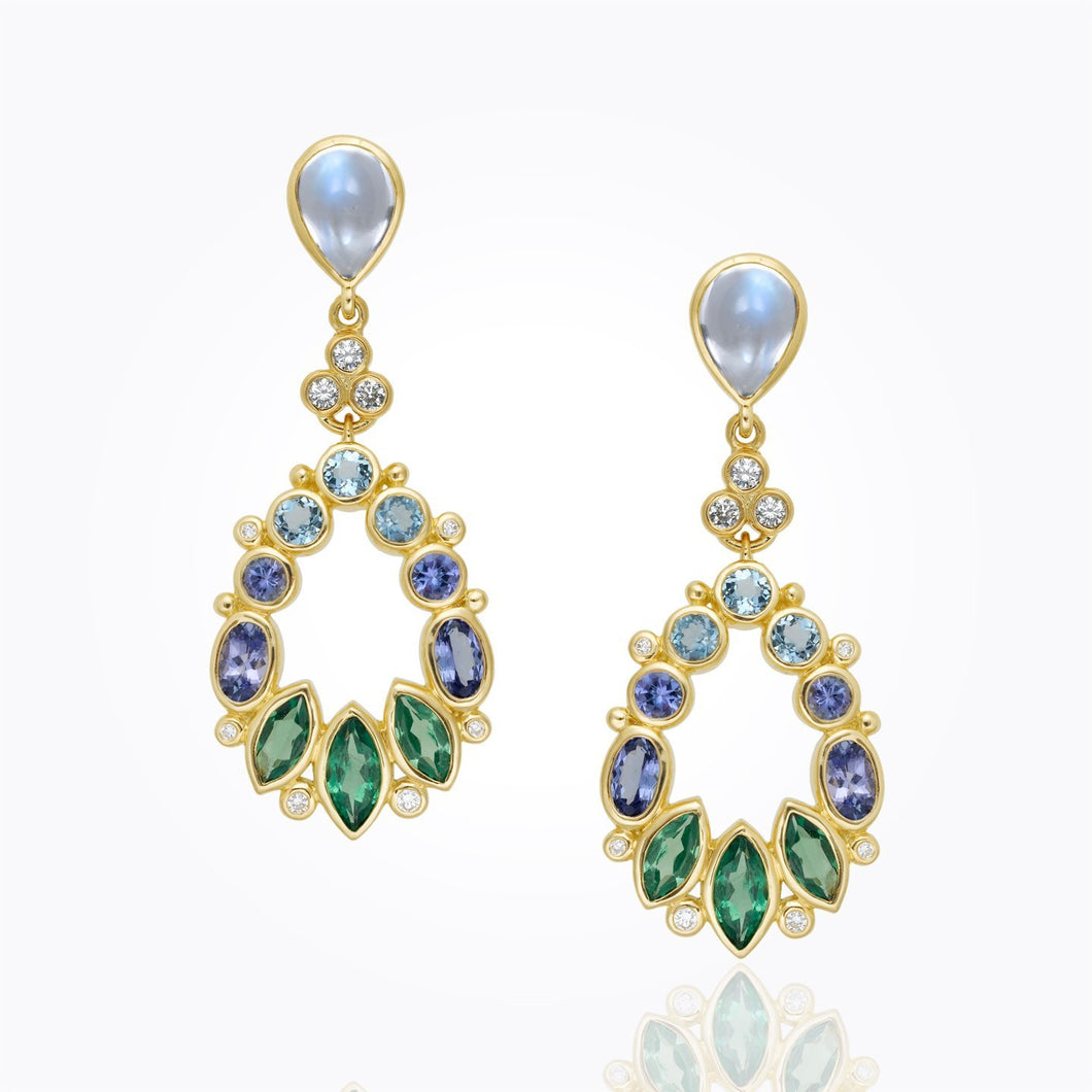 18K Anima Pear Drop Earrings