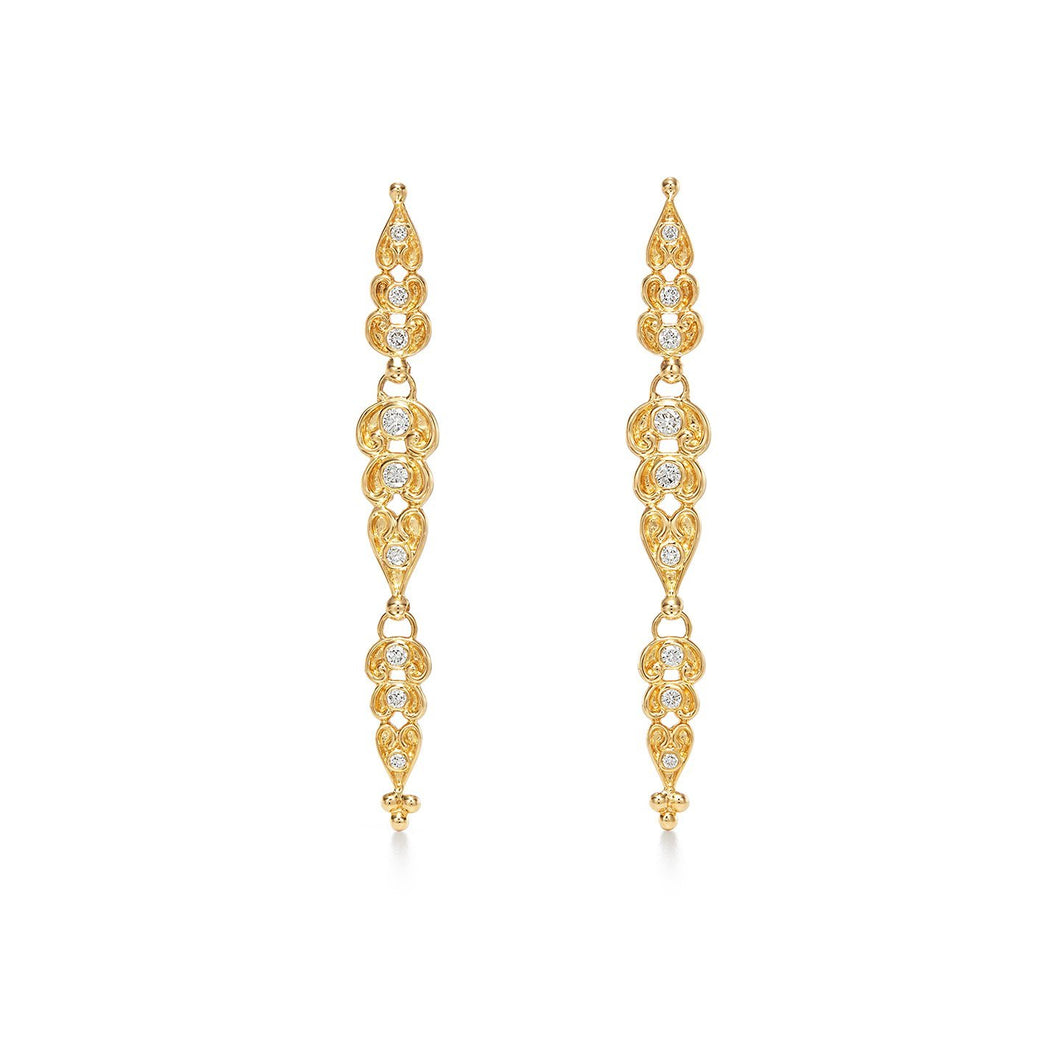 18K Dynasty Drop Earrings