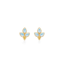 Load image into Gallery viewer, 18K Foglia Trio Earrings
