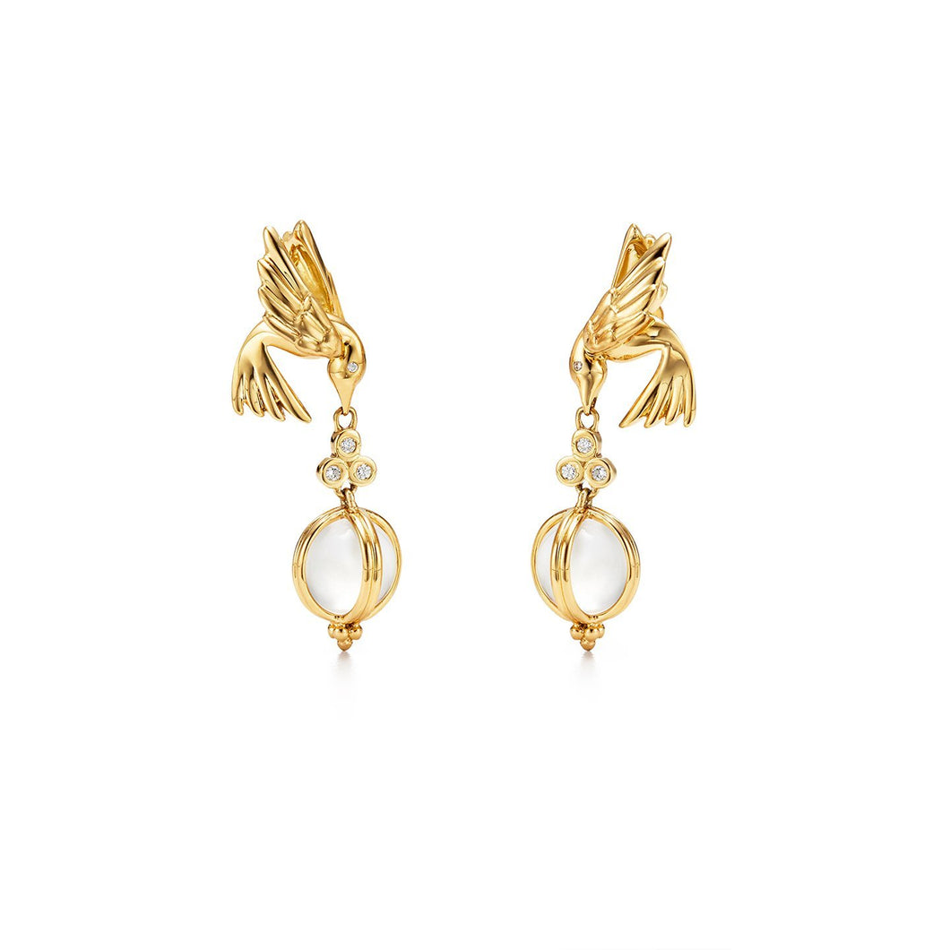 18K Bird Earrings