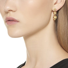 Load image into Gallery viewer, 18K Cosmos Triple Drop Earrings
