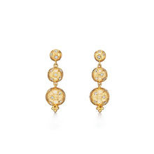 Load image into Gallery viewer, 18K Cosmos Triple Drop Earrings
