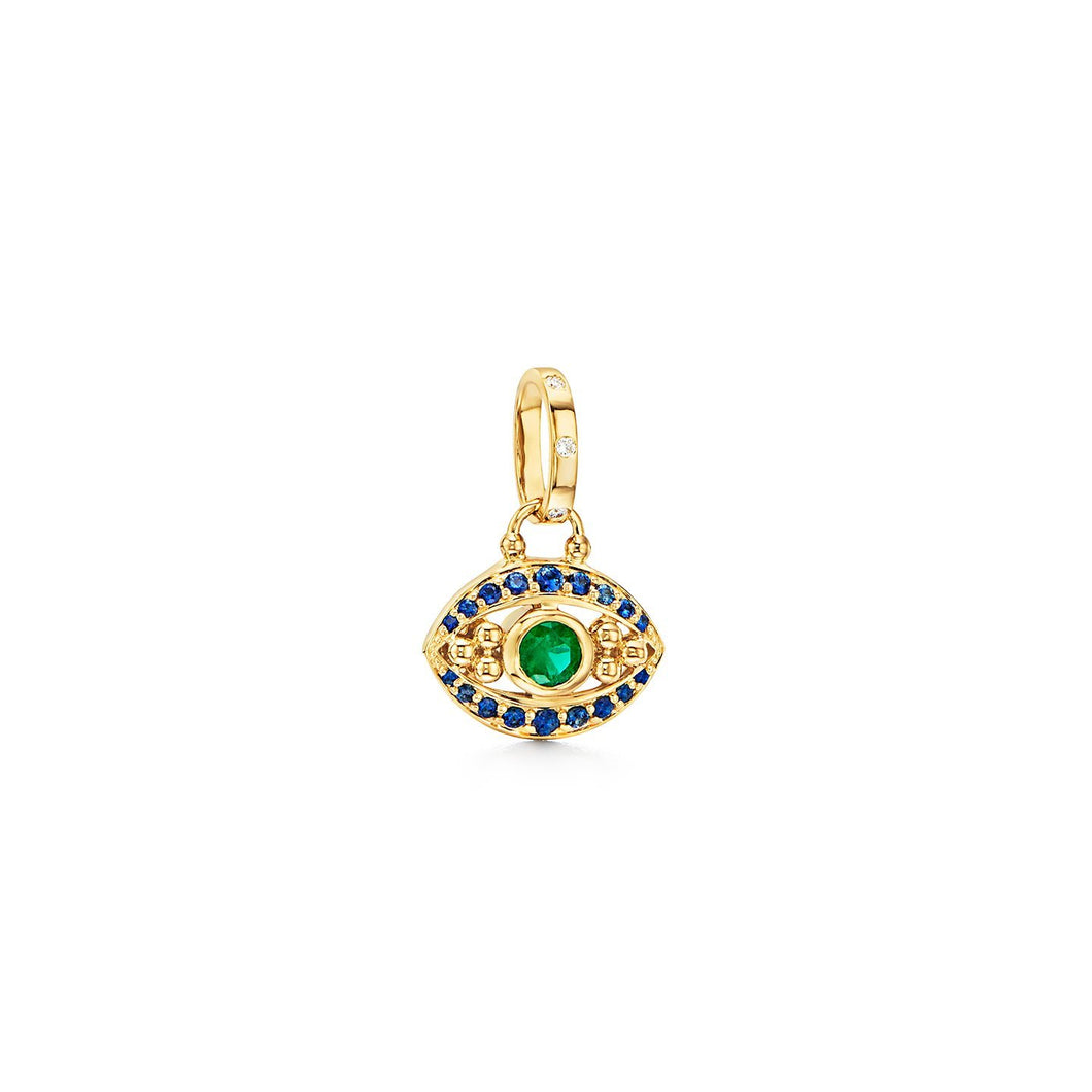 18K Evil Eye Pendant